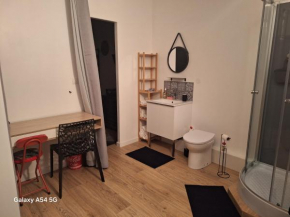 Studio neuf avec espace de travail séparé